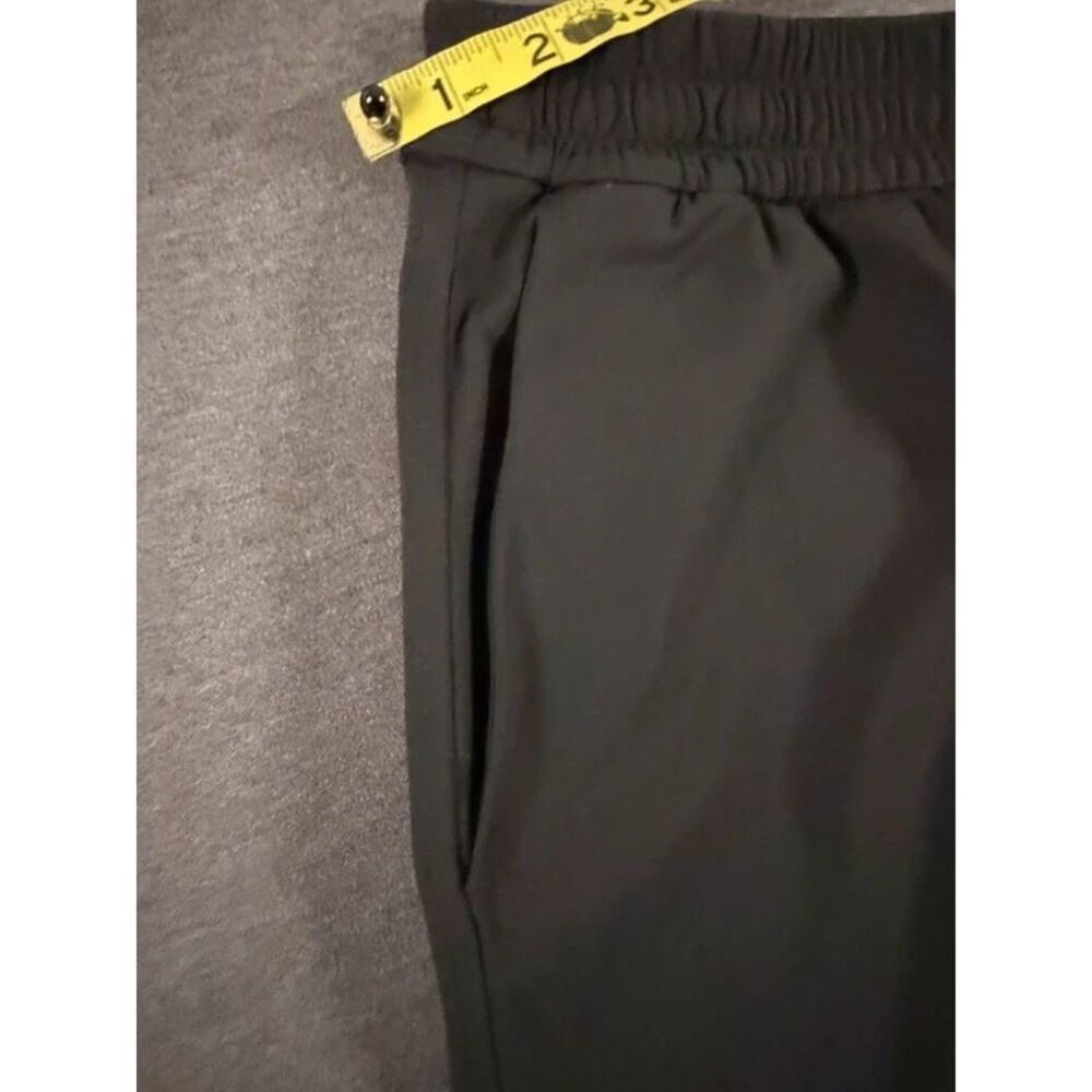 Lululemon Black Stretch Drawstring Pants Size M 7/8 Ankle Travel Work - Picture 6 of 12